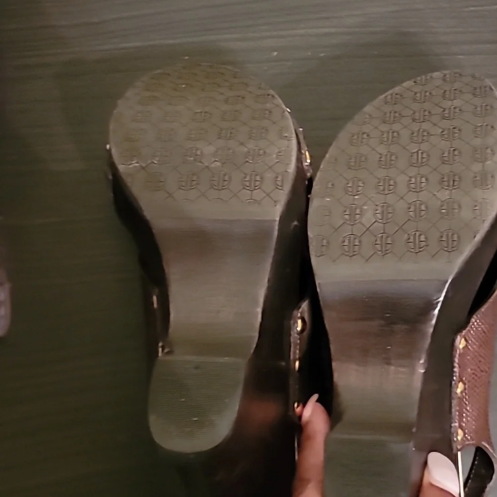 Lily Pulitzer platform mule sandals